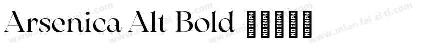 Arsenica Alt Bold字体转换